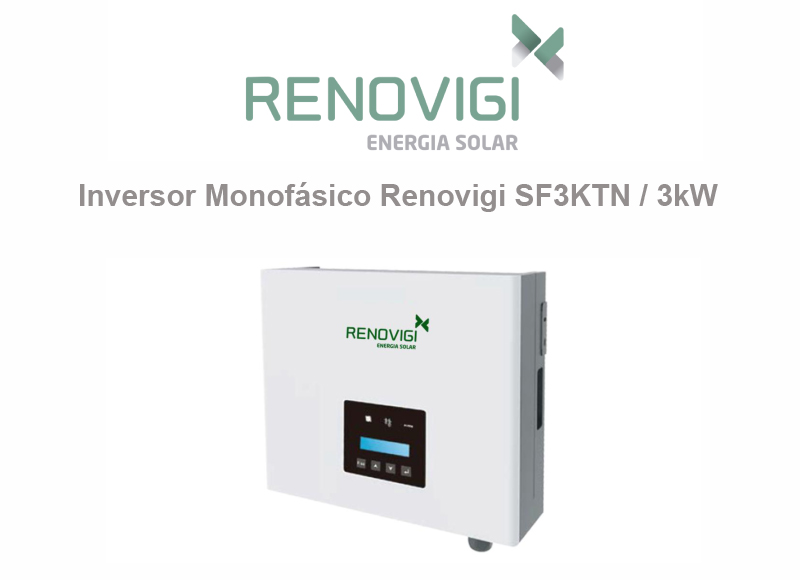 3ktn Kit Inversor Solar Renovigi 2,72 kWp (8p) – Gera em torno de 286,35 kWh por Mês