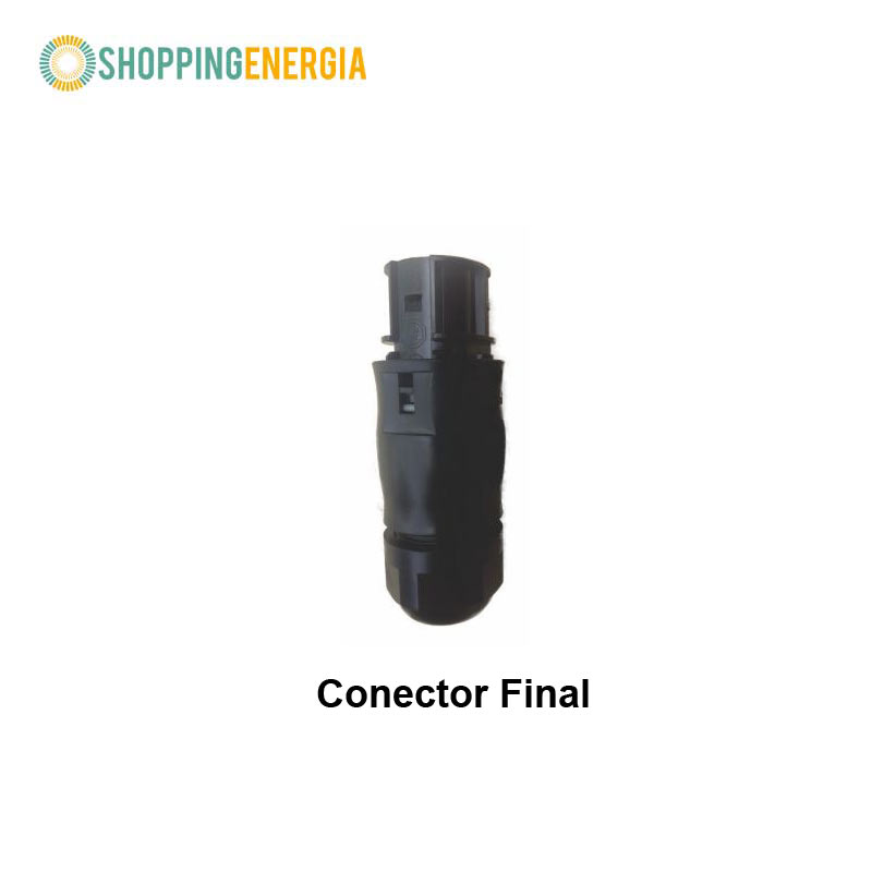 Conector-Final Kit Microinversor Solar Renovigi 1,98kWp (6p) – Gera em torno de 214,73 kWh por Mês