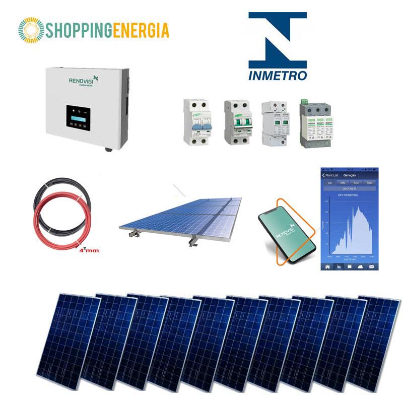 kitinversor10p Kit Inversor Solar Renovigi 3,40 kWp (10p) – Gera em torno de 357,90 kWh por Mês