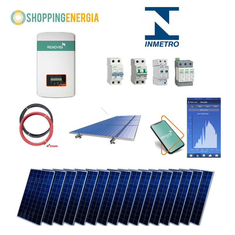 kitinversor16p Kit Inversor Solar Renovigi 5,44kWp (16p) – Gera em torno de 572,63 kWh por Mês